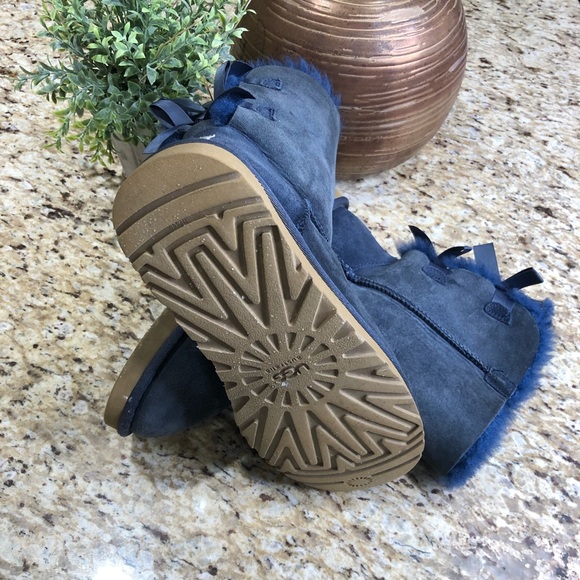UGG Bailey Bow II Water-Resistant Boots in Blue 7 - Picture 9 of 11